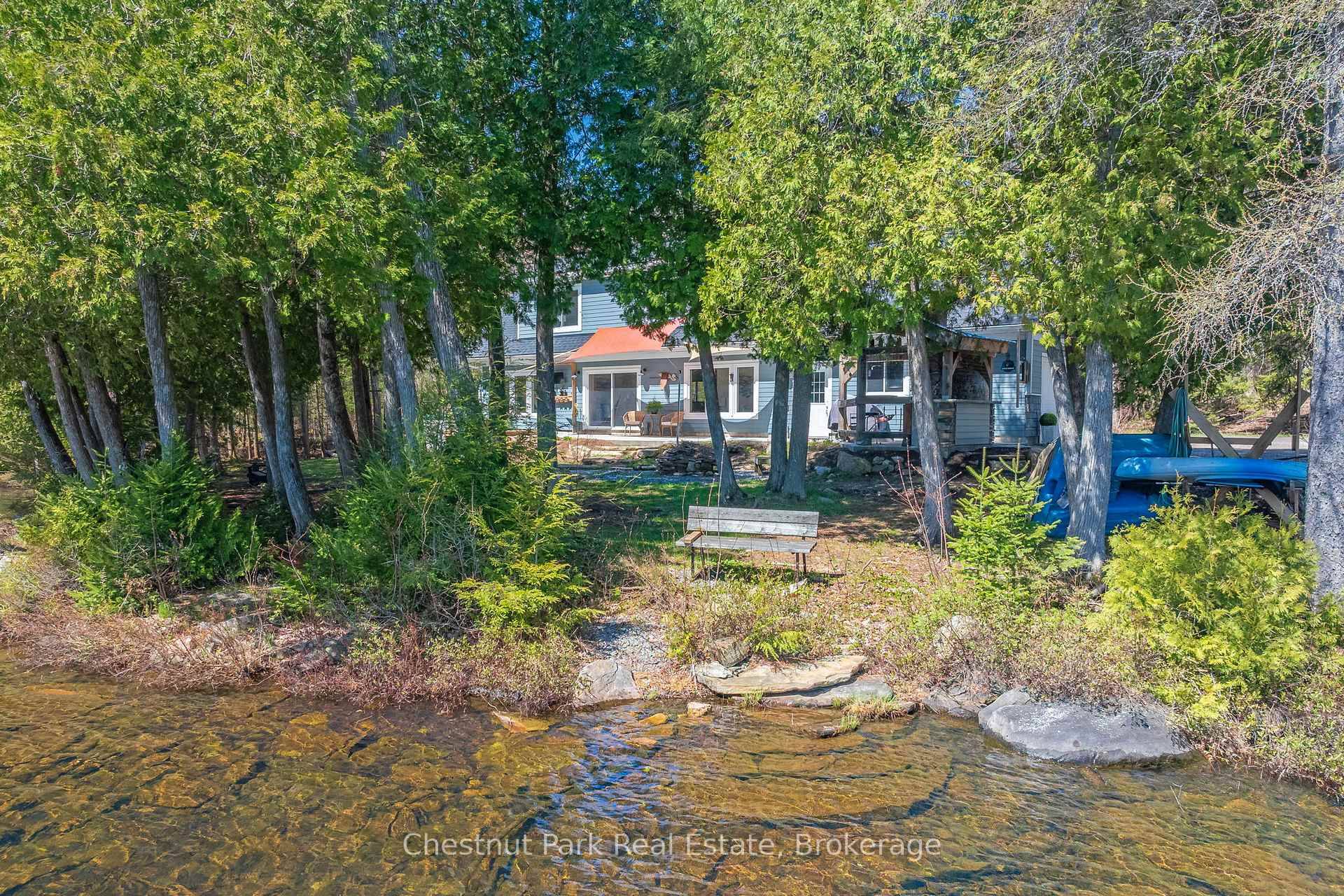 Escape to 1030 Brooks Lake Road, a newly finished 3 bedroom, 2 bathroom year round home on the shores of spring fed Brooks Lake in Lake of Bays.