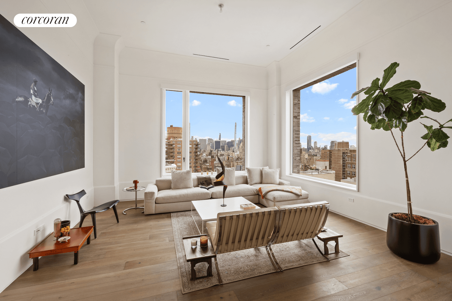 Discover unparalleled luxury in this stunning 2, 388 square foot condominium, ideally situated to offer breathtaking views of the NYC skyline, Central Park and George Washington Bridge.