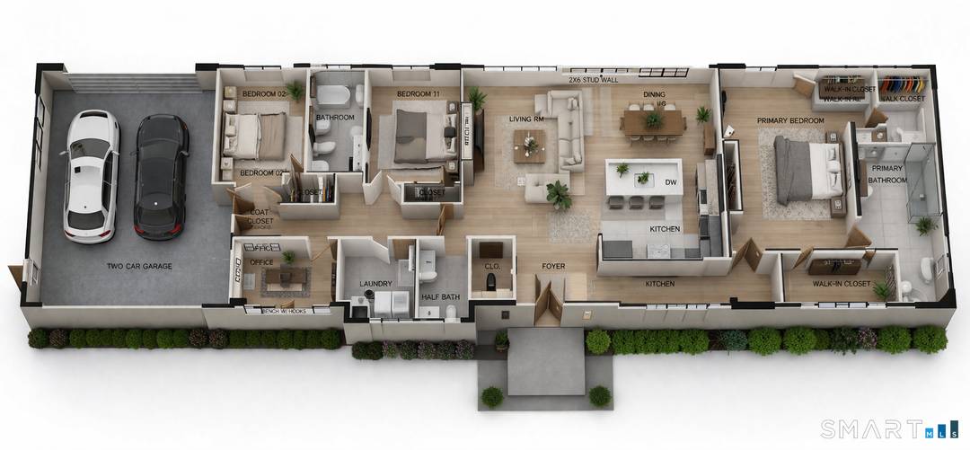This beautifully crafted one level ranch by Silvin Homes offers a seamless blend of refined design, modern functionality, and effortless living.
