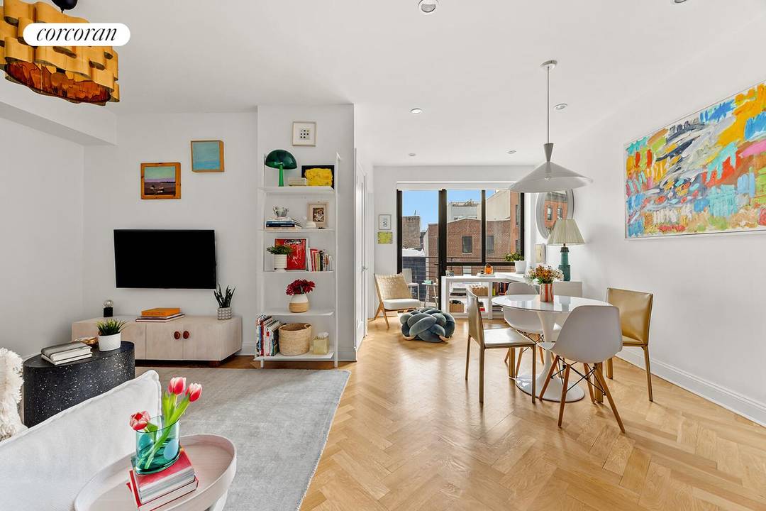 Bright, inviting, and beautifully designed, this south facing one bedroom feels like home the moment you step inside.