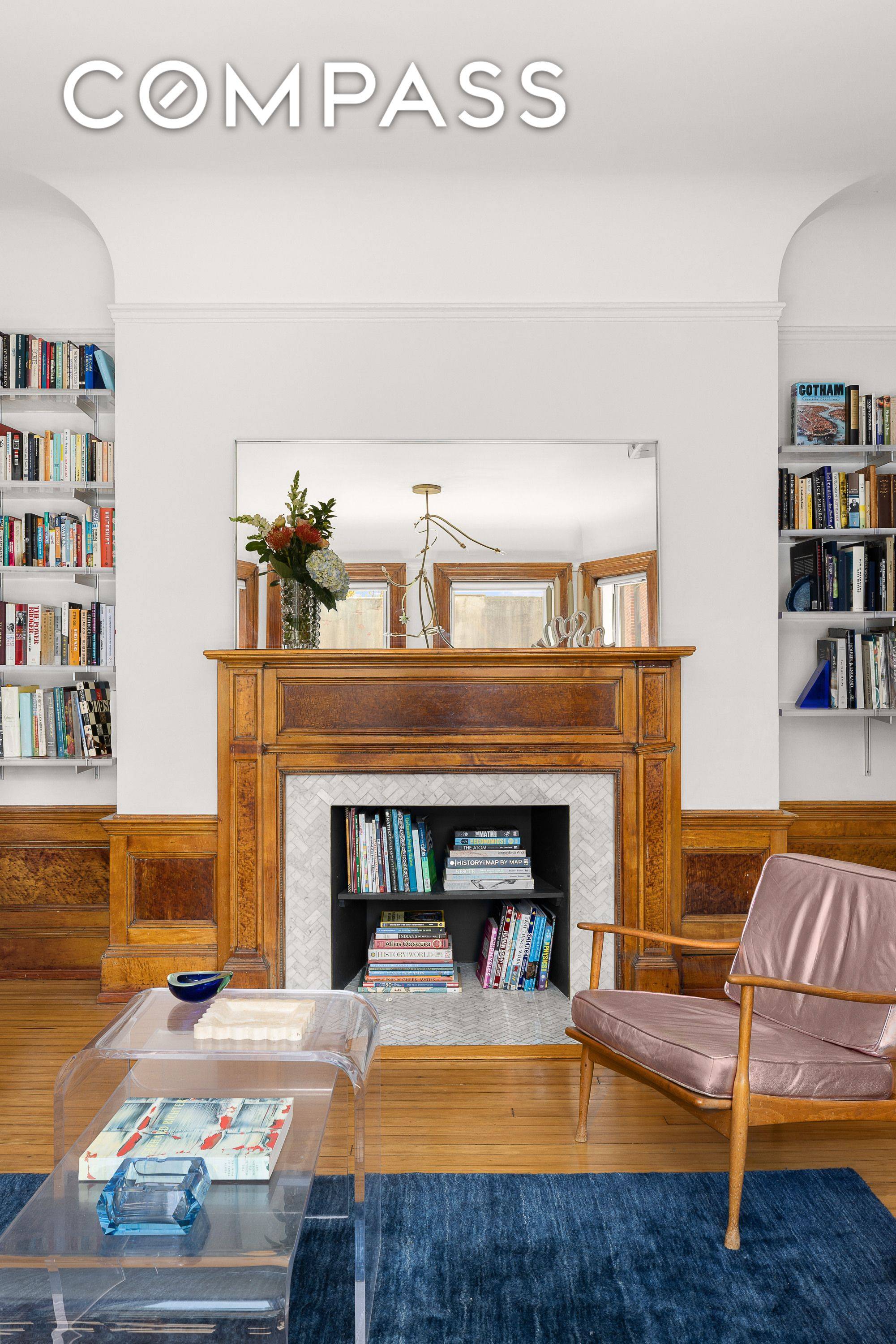 A serene and inviting one bedroom, one and a half bath residence, with a home office and loft, in a classic Fort Greene brownstone, thoughtfully updated while preserving historic charm.
