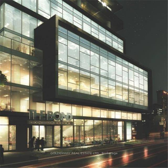 Luxury Condo The Bond Rarely Offered 1 Den Corner Unit, Facing Southwest, Approx 662 Sq Ft Balcony.