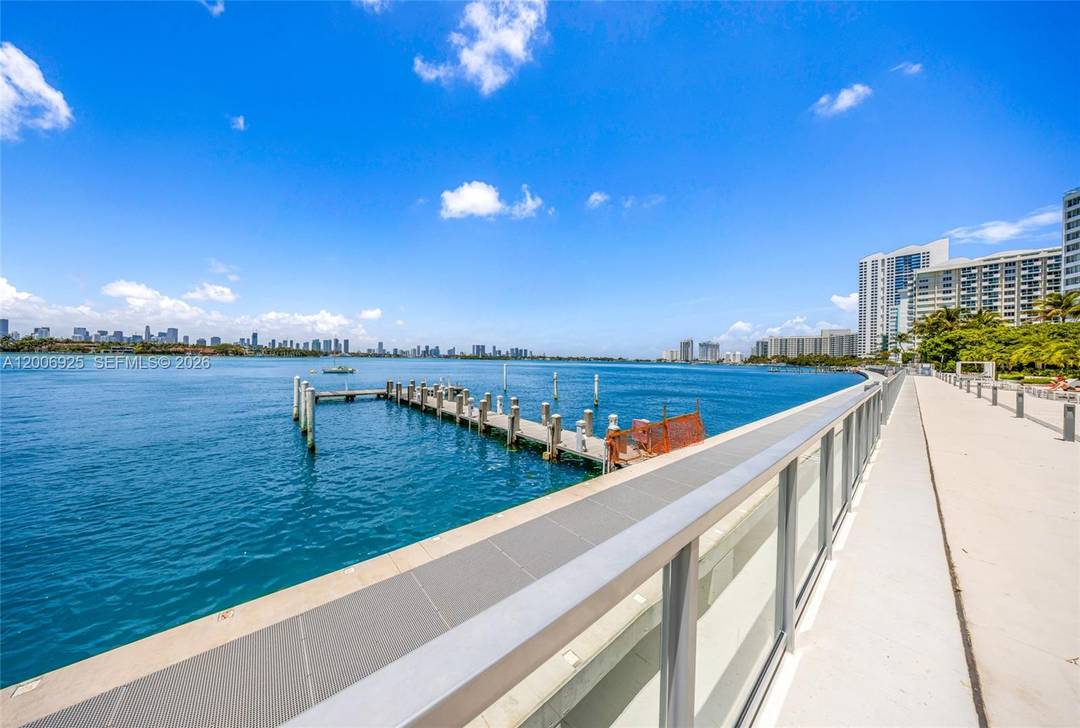 Spacious 2 bedroom, 2 bath residence at the Mirador 1200, a bayfront building on sought after West Ave in Miami Beach.
