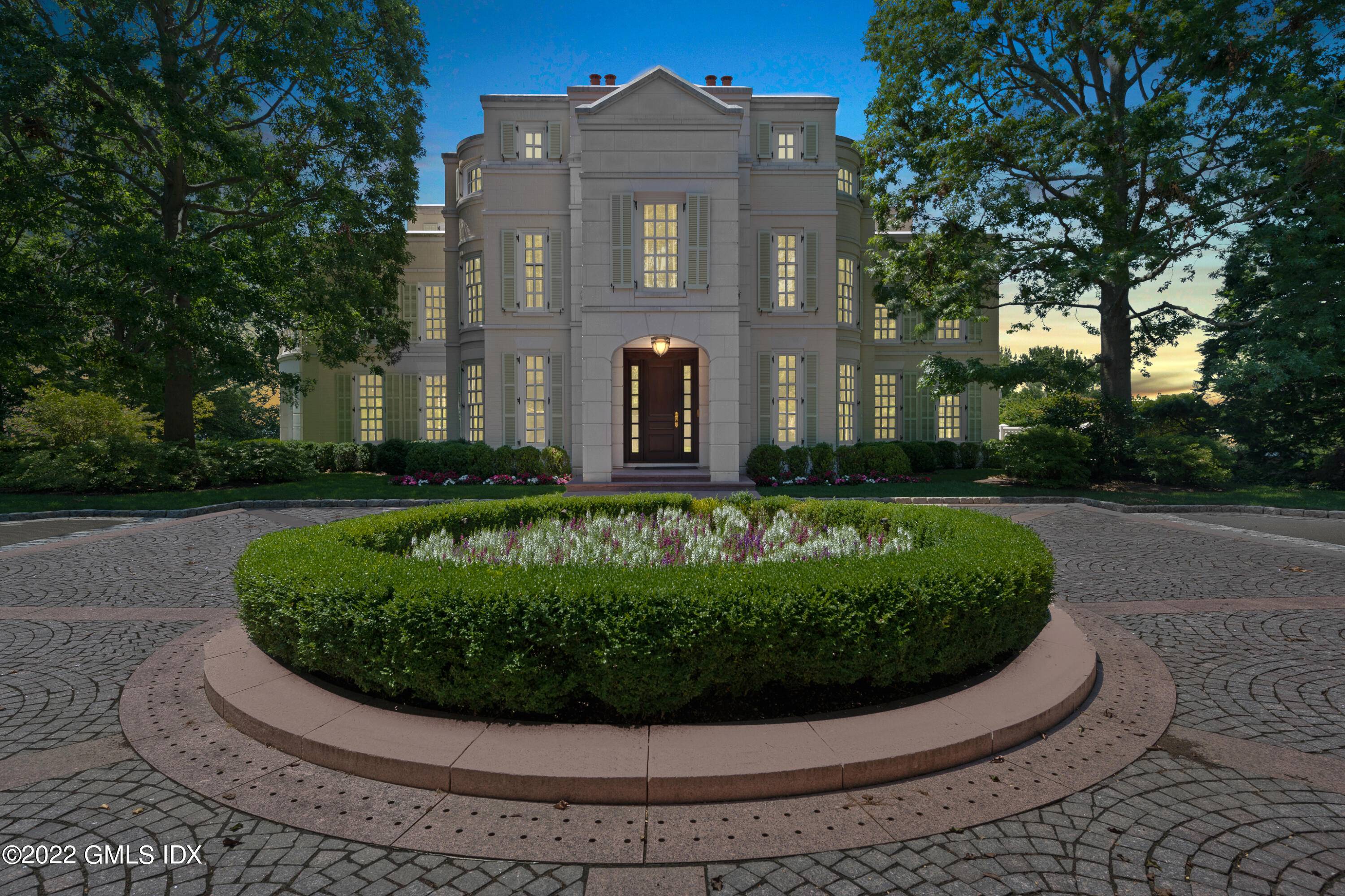 This magnificent estate was designed by renowned architect Roger Ferris and boasts 5 levels of living with spectacular water vistas of Southport Harbor.