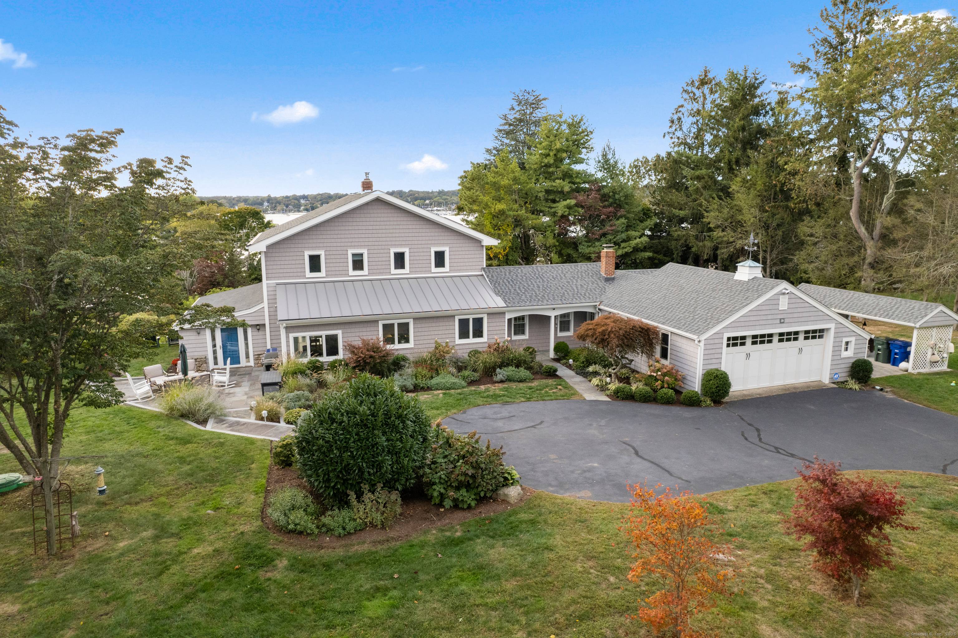 Breathtaking water views of Fishers Island Sound and Long Island Sound set the stage for this exceptional four bedroom, two and one half bath 3, 688 sq.