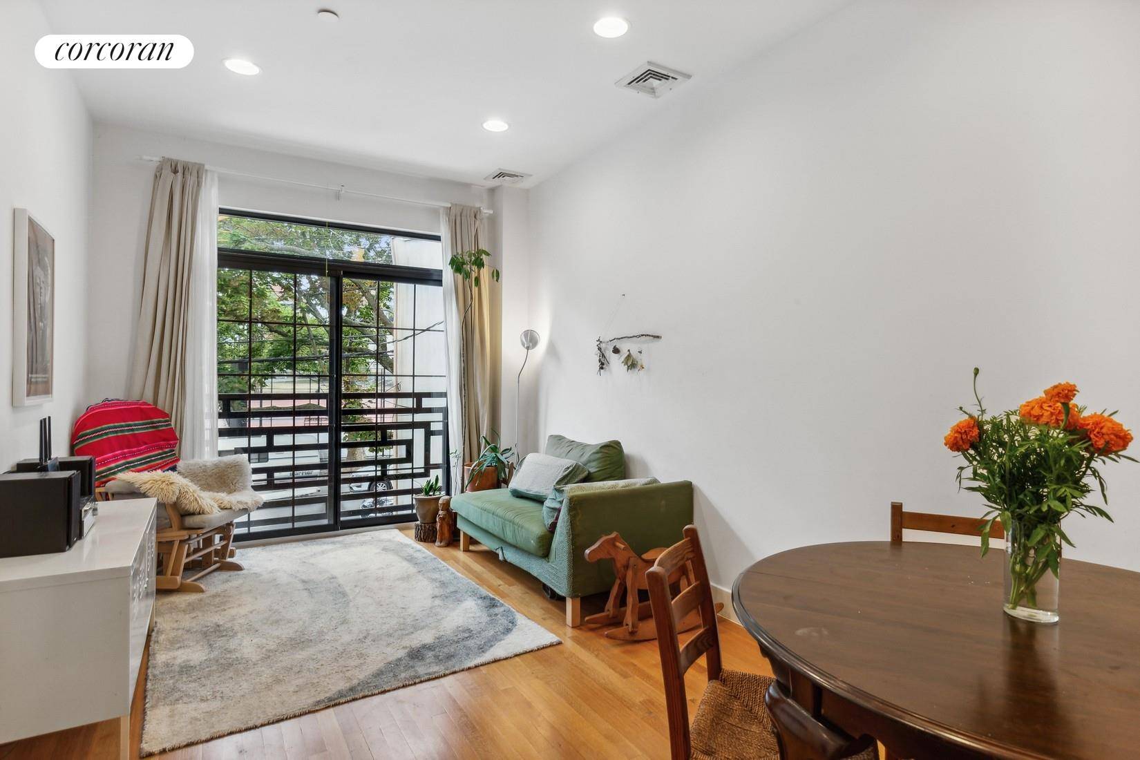 ROOMY THREE. A true 3 bedroom, 2 bathroom, 972 SF private floor condo in a recently built 3 unit boutique townhouse building with park and garden views.
