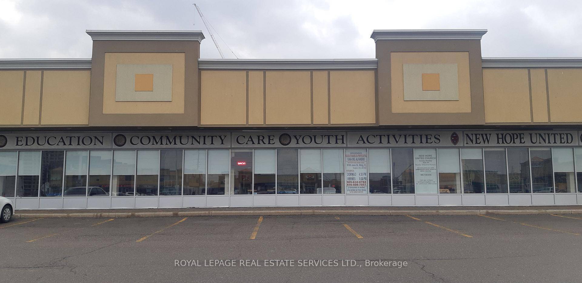 Partly Shared Community Space Located In The Highly Sought After Area Of Rutherford And Jane, across from Vaughan Mills Mall, Easily Accessible With Ample Parking.