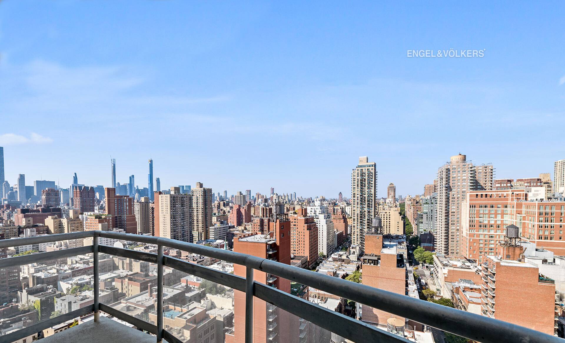 Located in a full service white glove Condop, this pristine two bedroom residence showcases a remarkable renovation and offers breathtaking, unobstructed views from every room.