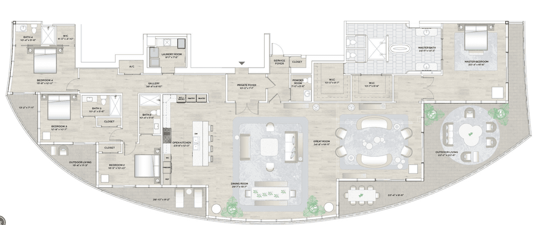 Turnkey and fully furnished, this 4 BR 4.