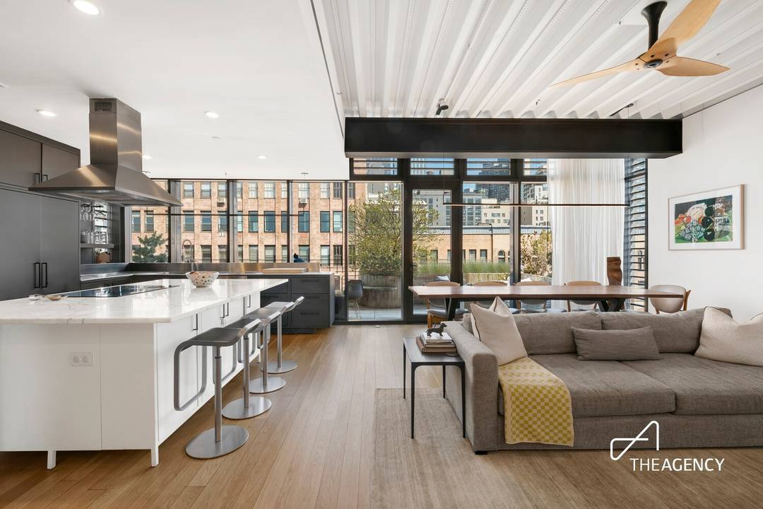 Penthouse Retreat with a Private Terrace in the Heart of Boerum Hill Experience the perfect balance of privacy, character, and modern upgrades in this three bedroom, two bathroom penthouse residence, ...