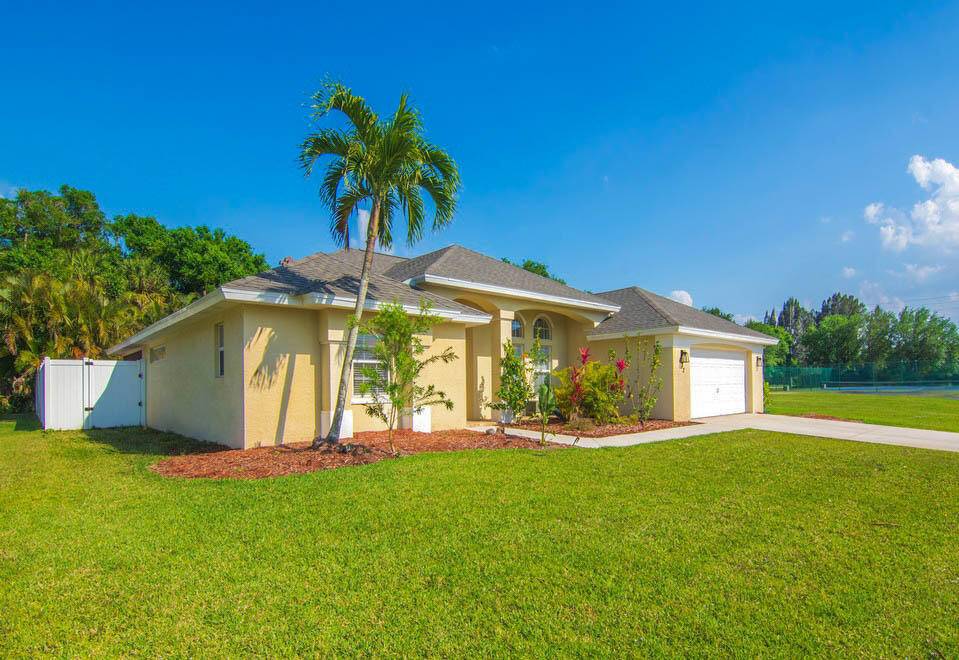 This move in ready 4 bedroom, 3 bathroom home offers a spacious layout with a resort style backyard oasis.