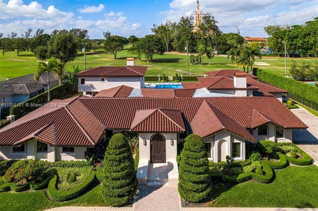 Impressive 6 bedroom, 5. 5 bathroom Coral Gables estate in the desirable Golden Triangle area, overlooking the Biltmore Golf Course.
