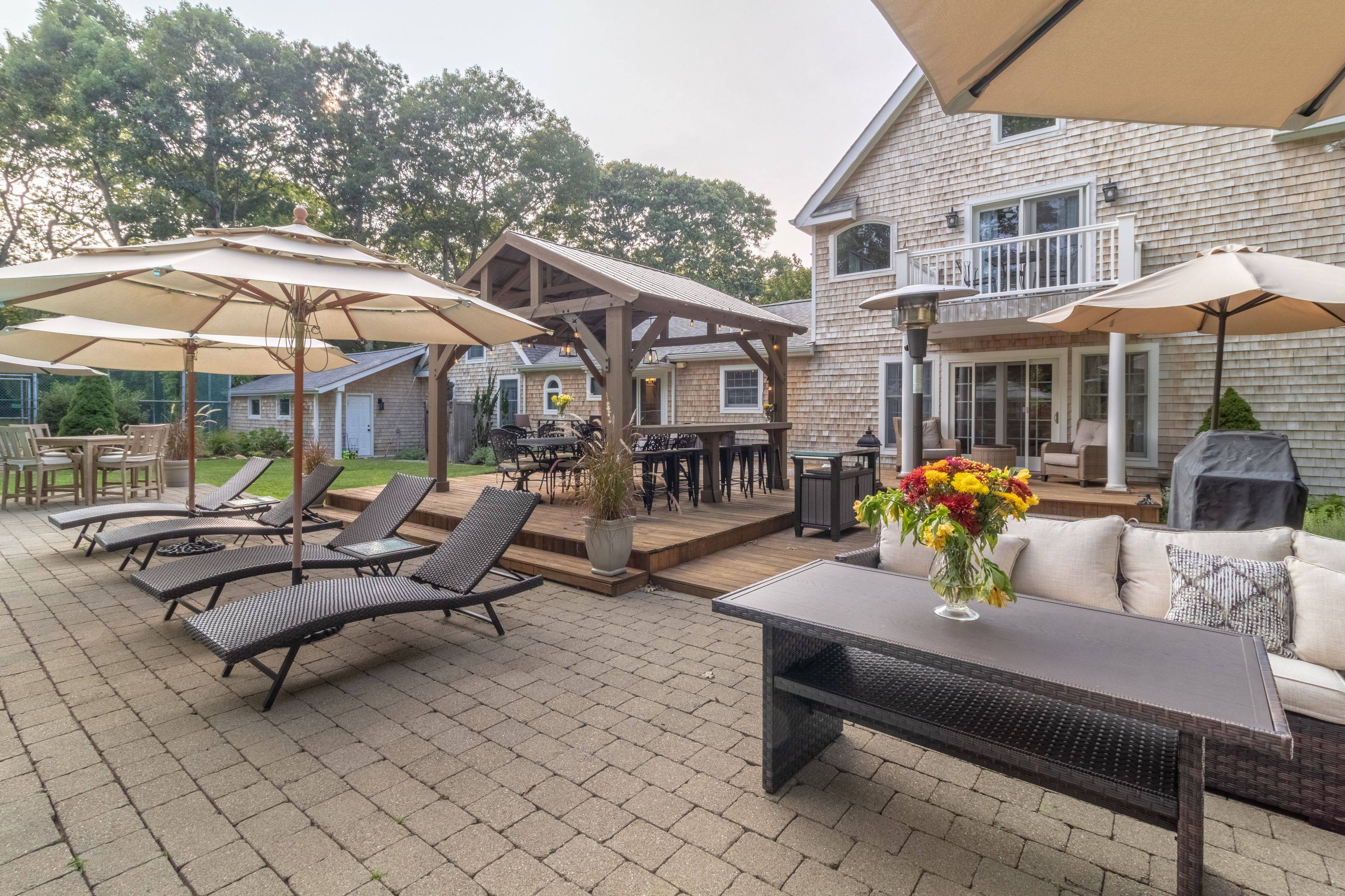 This Southampton retreat checks every box a heated salt water pool, a private tennis court, and a prime location only a few blocks from bay beaches and a 15 minute ...