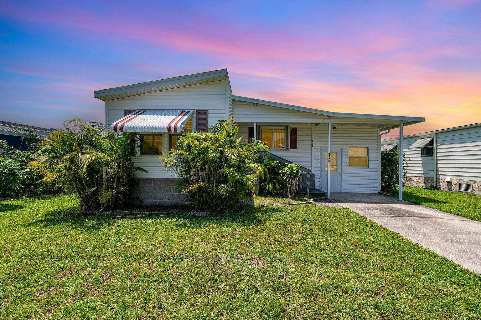 The rare chance to own a beautiful home in the 55 community of Palm Bay Colony !