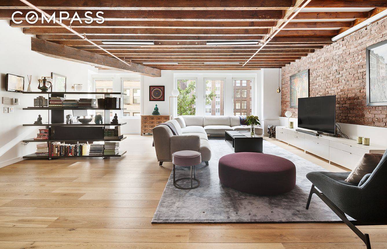 Extraordinary, authentic and Turnkey Full Floor CONDO Loft with Exposed Wood Joists, 4 Bedrooms and LOW MONTHLIES.