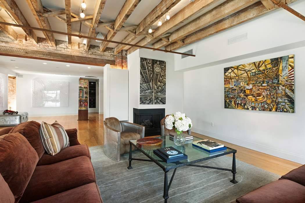 A light flooded, beautifully proportioned 5, 462 square foot prewar aerie with a private deeded parking space is now available atop the full service Cobblestone Lofts Condominium.