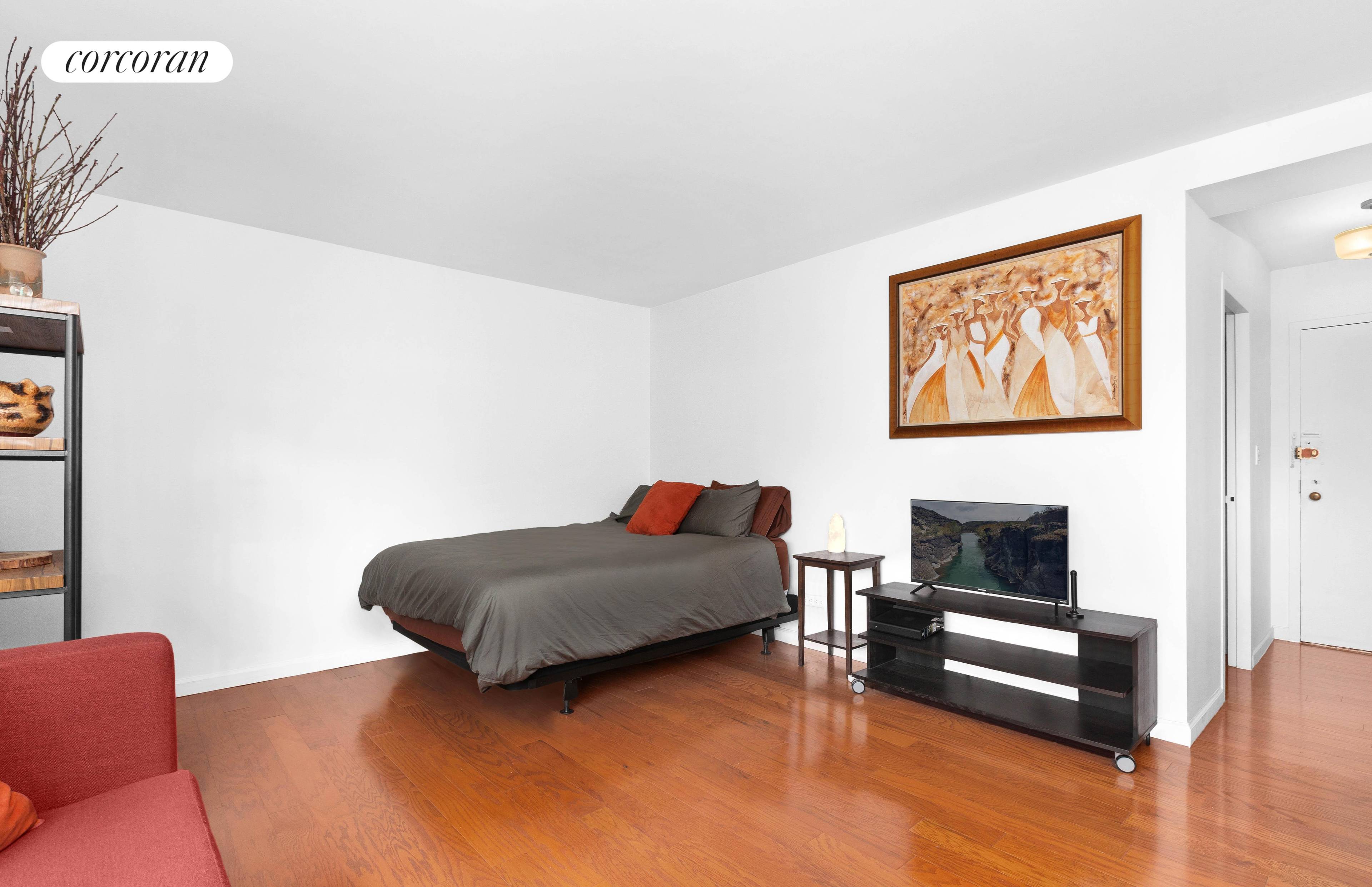 100 West 93rd Street, 9 E Large studio with renovated kitchen in 24 Hour Doorman building.