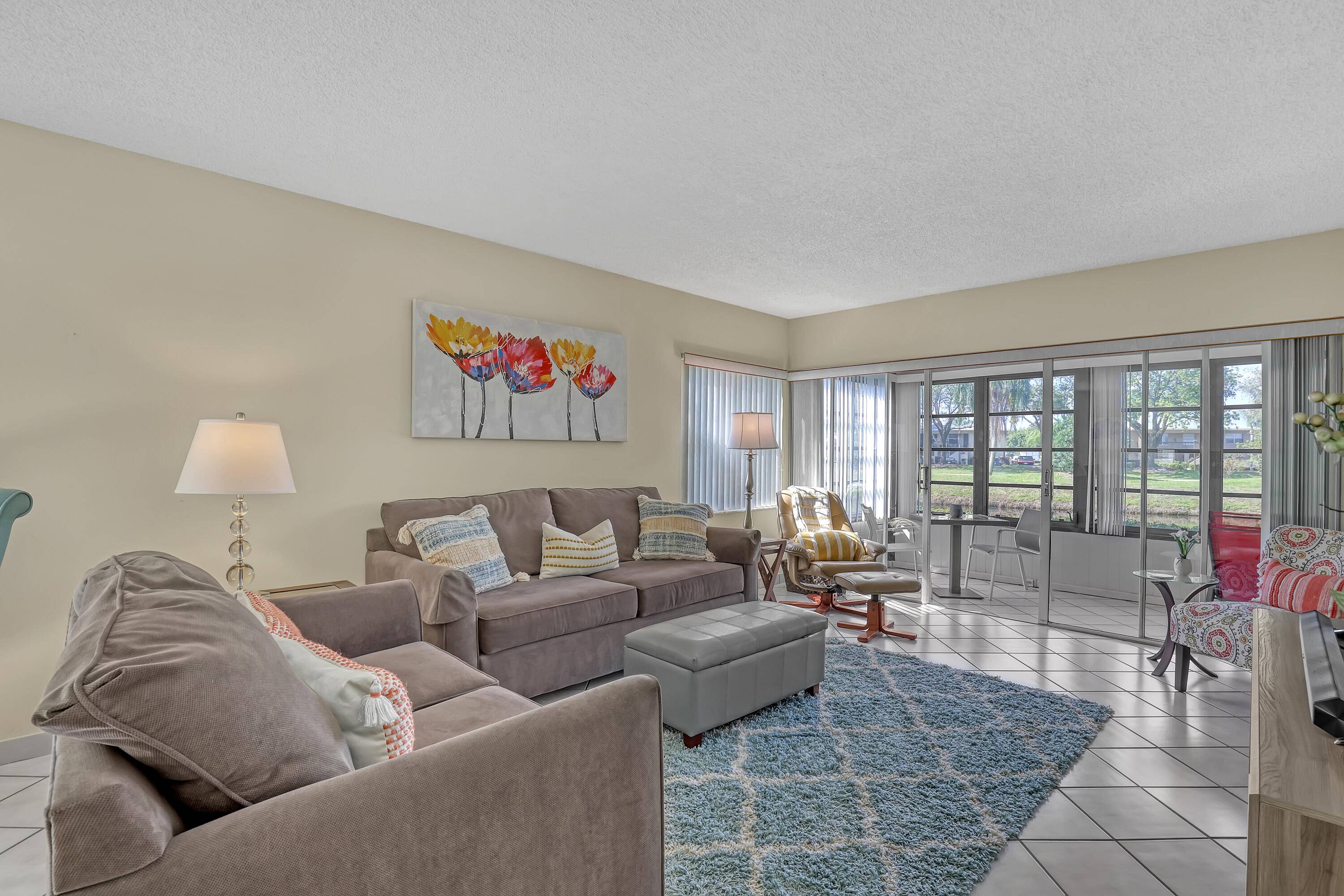 Come home and relax with beautiful lake views.
