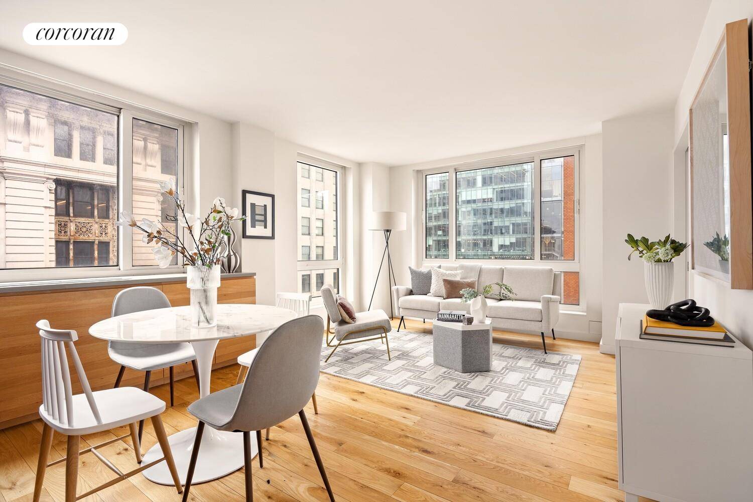 A rare opportunity to own a high floor, corner unit in one of downtown Manhattan's most coveted full service buildings Zeckendorf Towers right on Union Square.