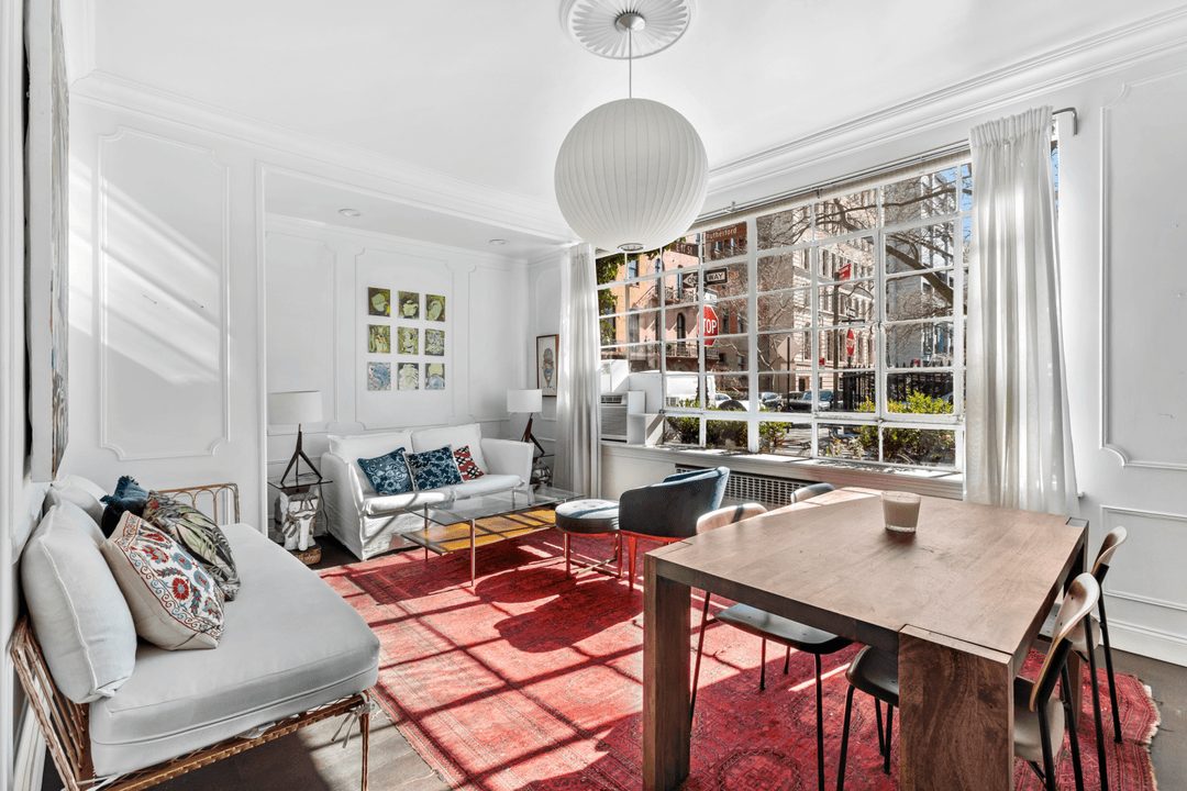 Perfectly located in the heart of Gramercy, this charming pre war one bedroom, one bathroom apartment offers exclusive views of Stuyvesant Park.