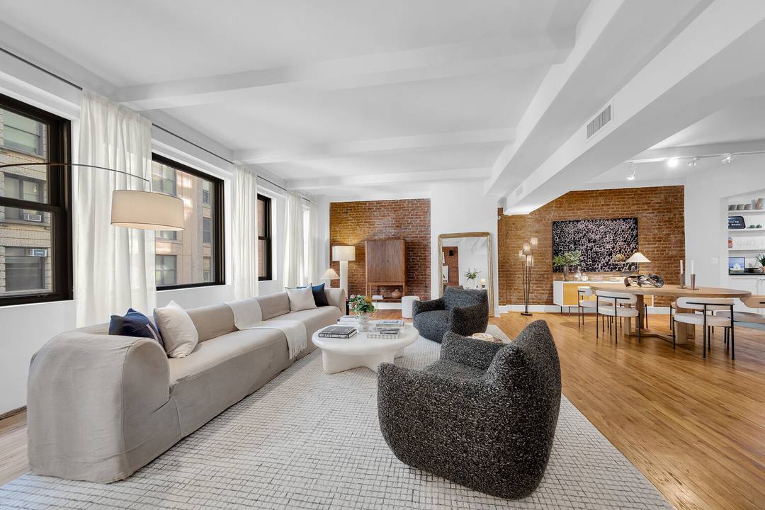 Loft 5 at 15 West 17th Street, approximately 2, 221 square feet of quintessential New York City loft living in the heart of the amazing Flatiron District.