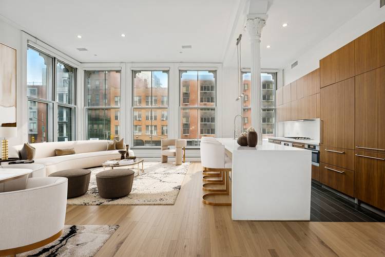 Available Immediately Enter directly from the keyed elevator into this sprawling, sun drenched 2 bedroom, 2 bathroom with 1, 862 square feet of renovated interior space.