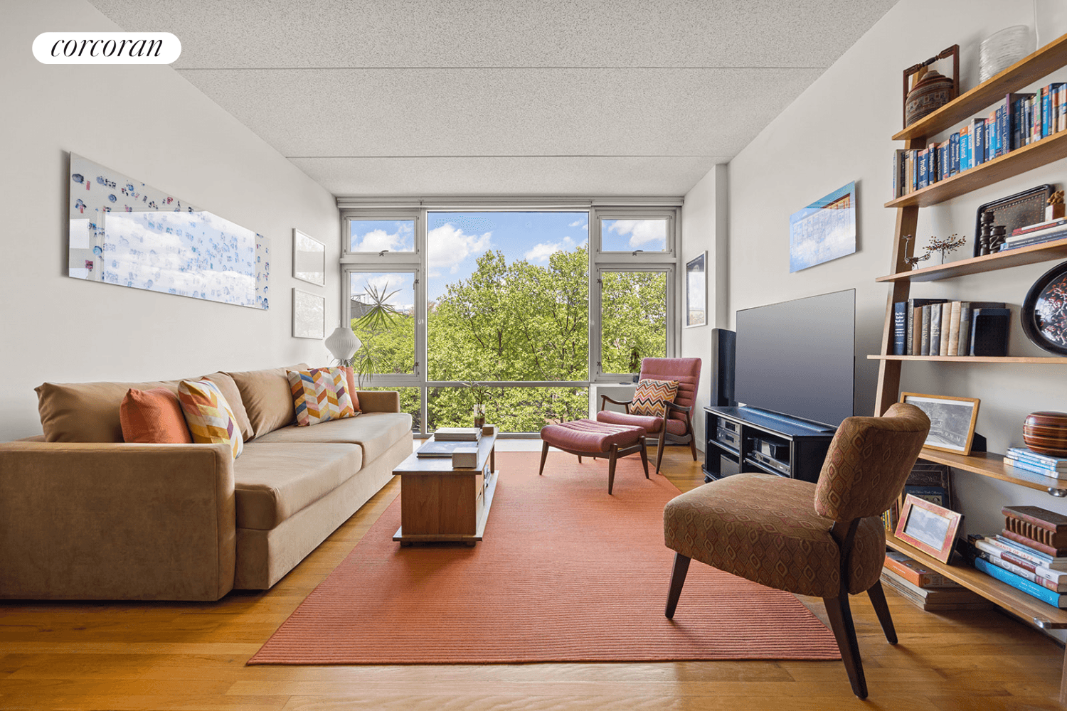Welcome to 475 Sterling Place, Apartment 3D a light filled, 2 bedroom, 2 bath condo WITH DEEDED PARKING, nestled at the crossroads of Prospect Heights meets Crown Heights.