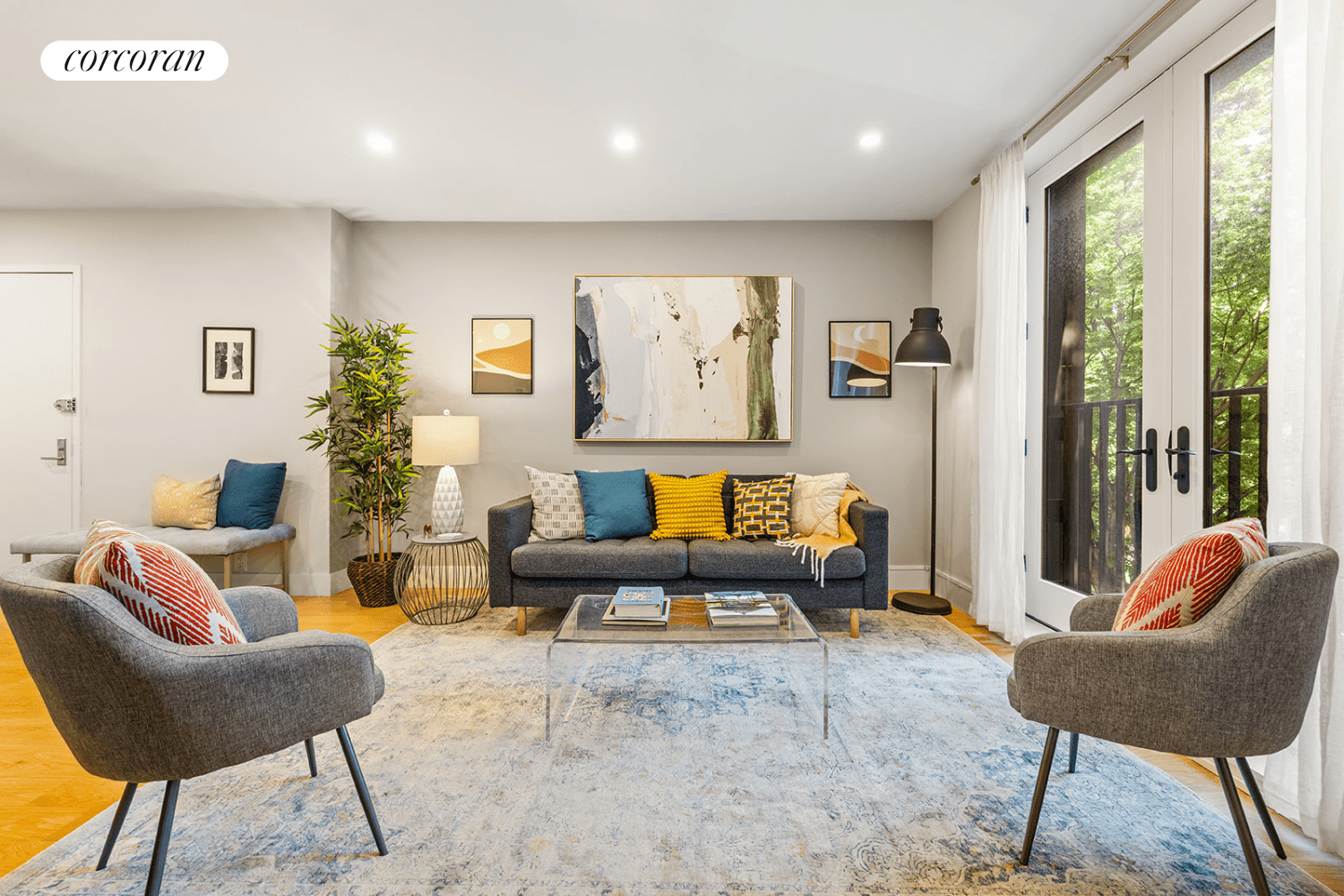 Welcome home to 334 22nd Street, 2A, a turn key two bed, two bath Condo built in 2020 with private storage, multiple juliet balconies and a lovely common roof deck ...