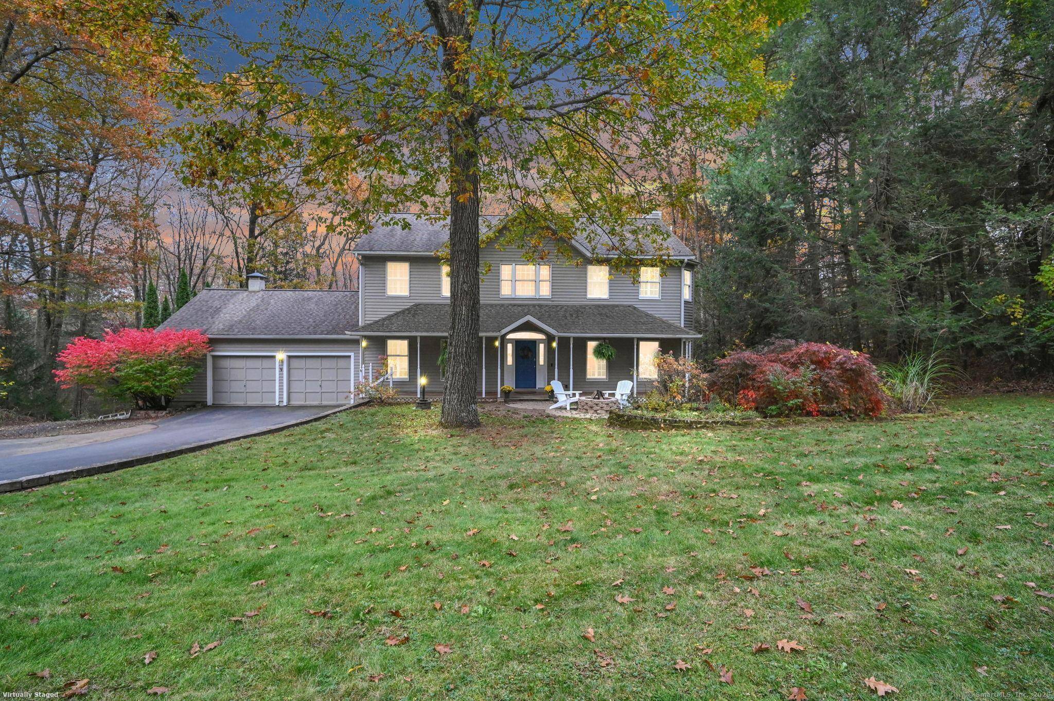 FALL in love with 9 Greenwoods, a charming 4 bedroom colonial in the bucolic town of North Granby, CT !