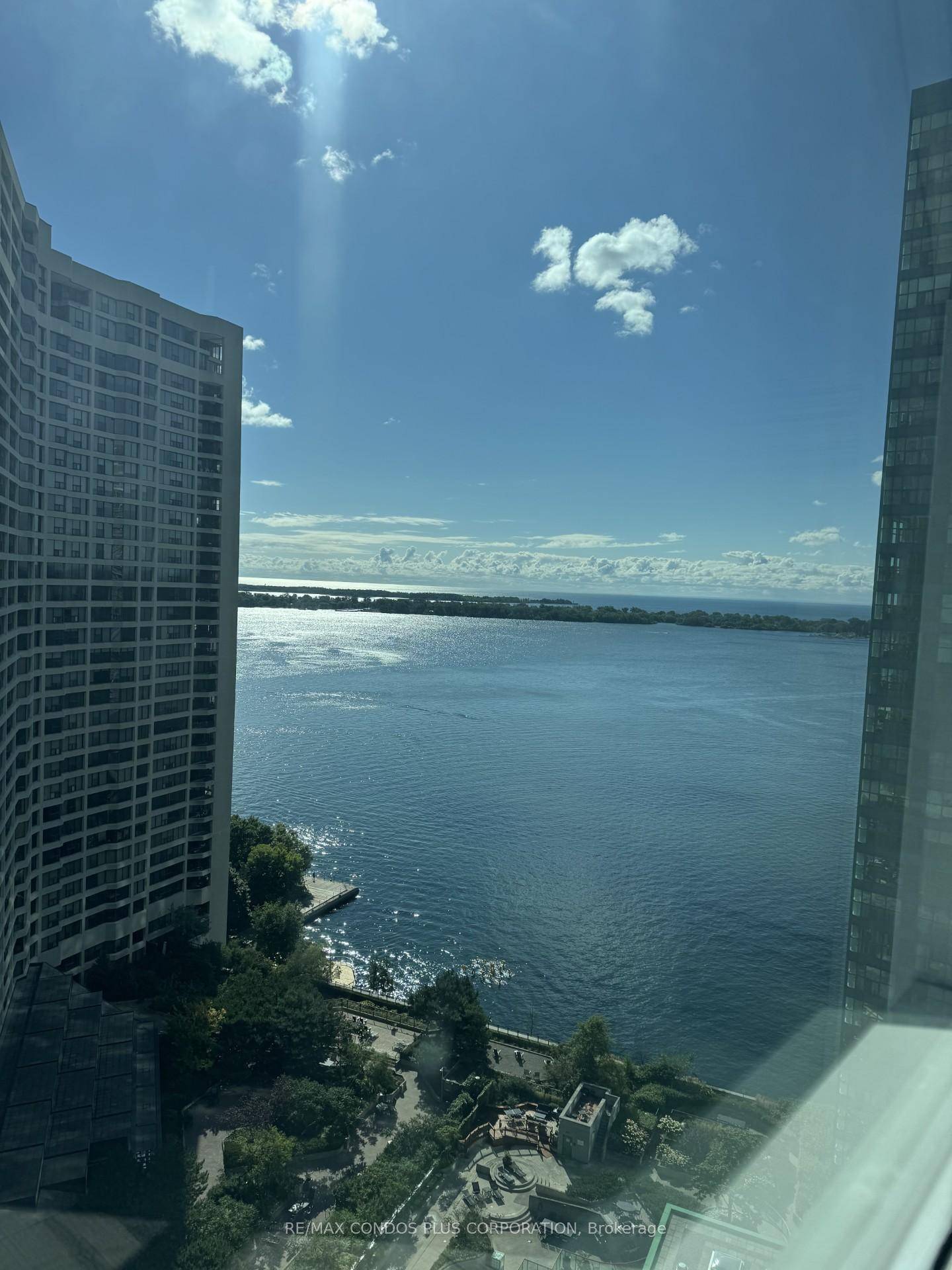 Two bedroom plus two bathroom with lake and city views.