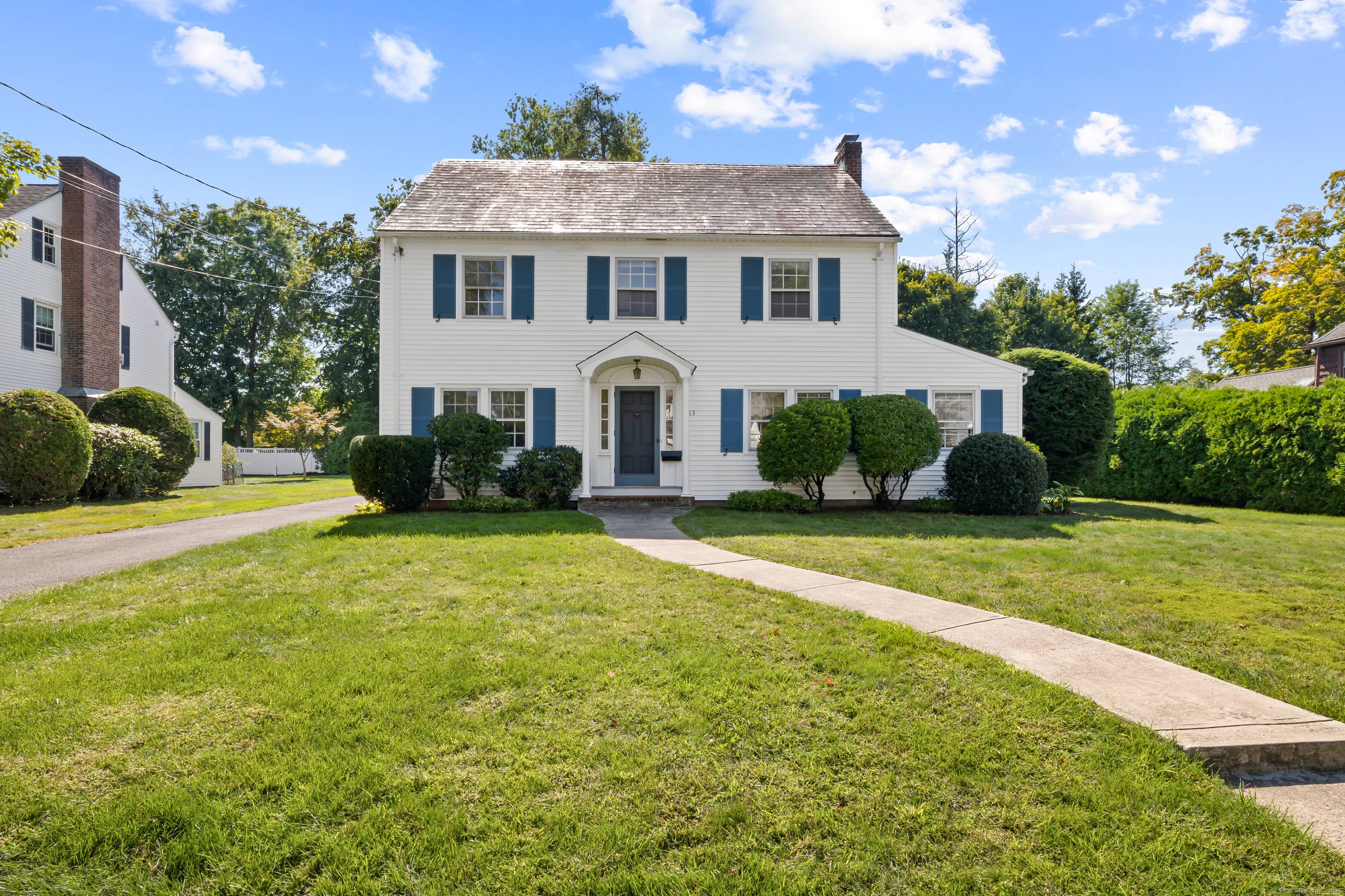Charming 4 bed, 2. 5 bath center hall Colonial in a prime West Hartford location with great bones and endless potential !