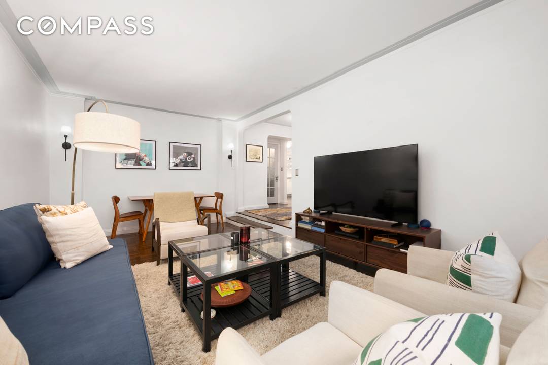 Distinctive oversized one bedroom apartment perched on an elevated first floor, offering the perfect balance of privacy and convenience.