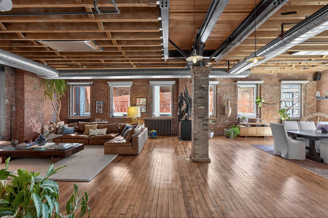 Scale, light, character and authenticity blend perfectly to present this West Chelsea loft condominium.