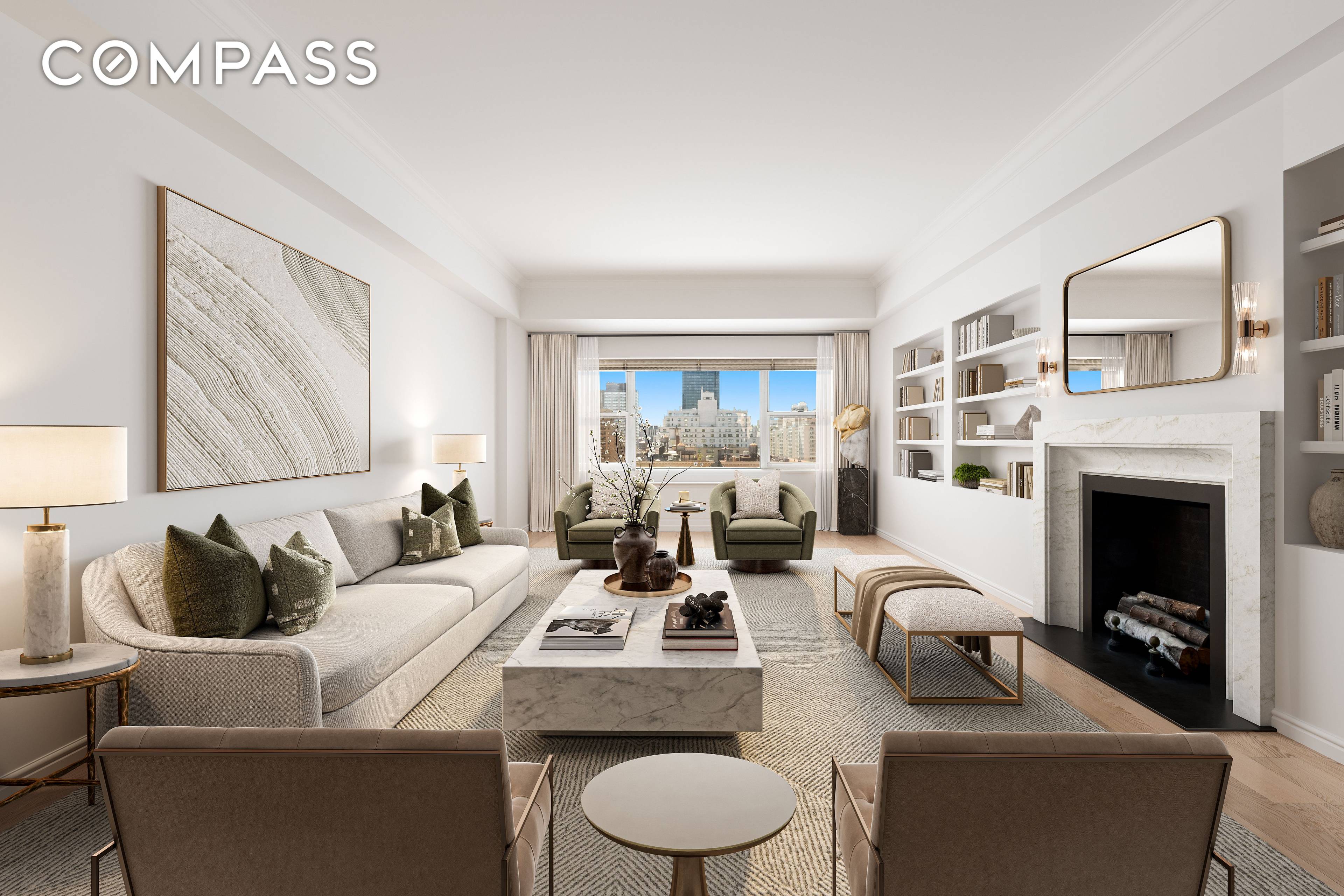 Floor through unit with open views Convertible four bedroom layout Private storage transfers with sale Transitional floor with tall ceilings at 9'6 Park Avenue grandeur awaits your personal touch in ...