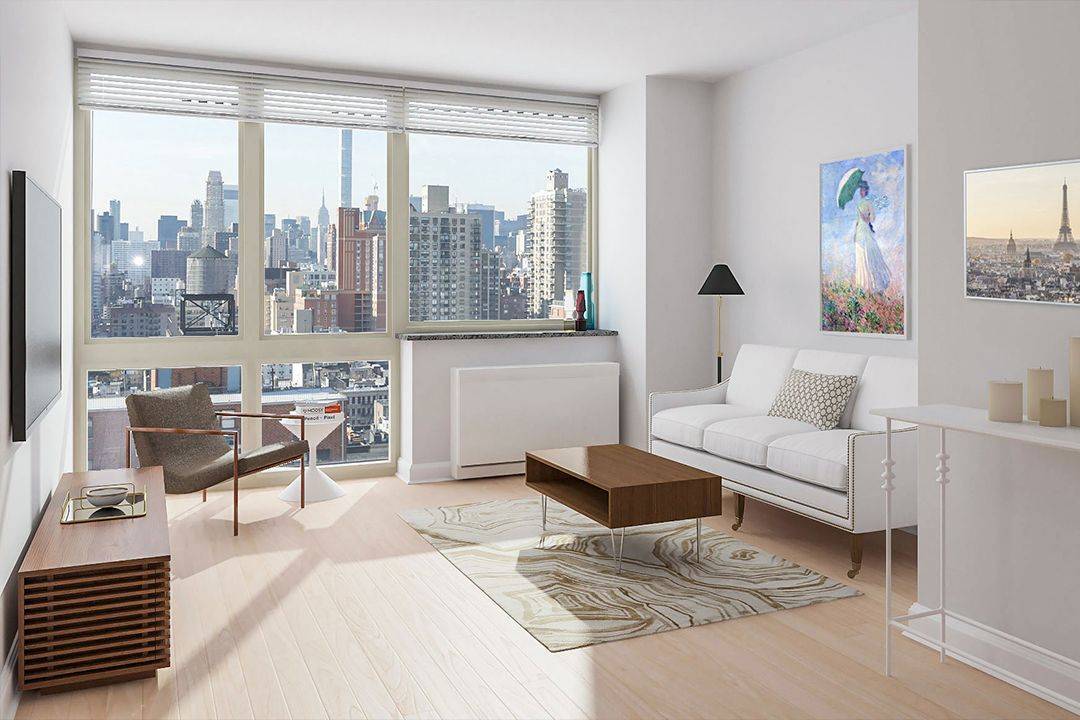 Bright one bedroom with floor to ceiling windows and a flexible layout with space for a dedicated home office or dining area and a spacious bedroom with plenty of space ...
