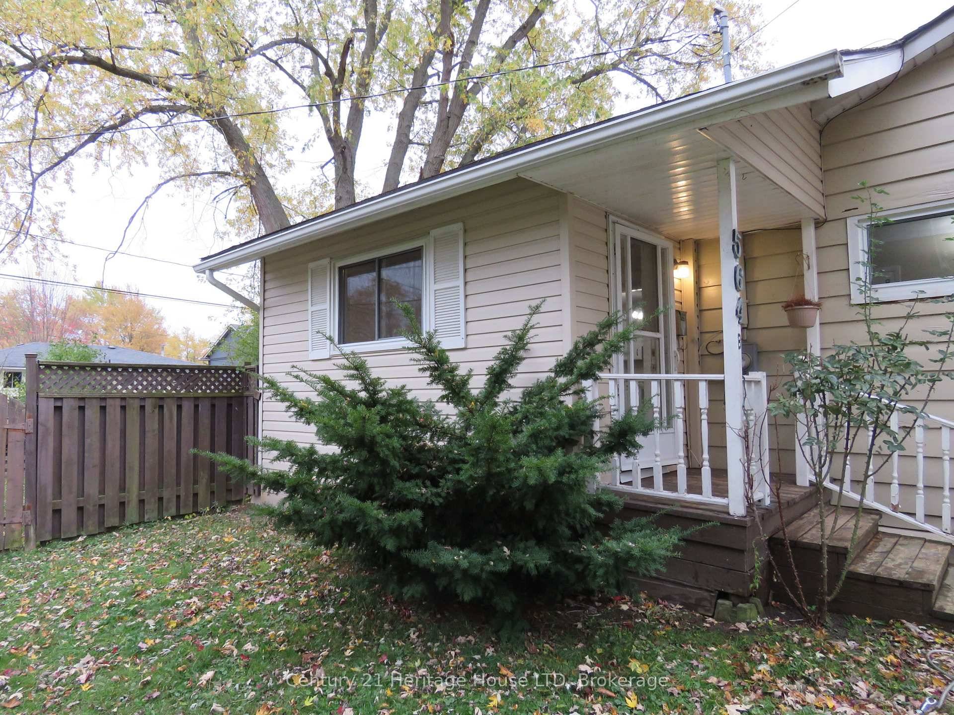 One bedroom semi detached unit with en suite washroom and in building laundry.