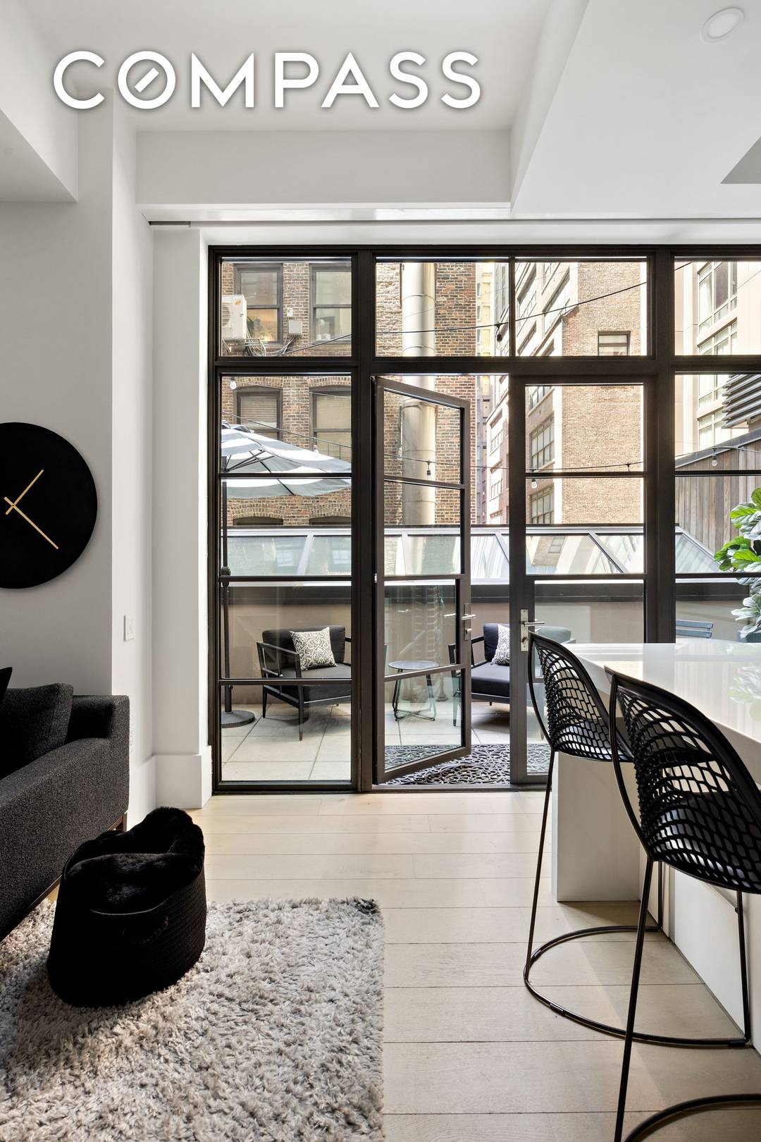 Residence 3E is a bespoke one bedroom home with a private terrace, and notably, the only E line residence at the Huys to offer private outdoor space.