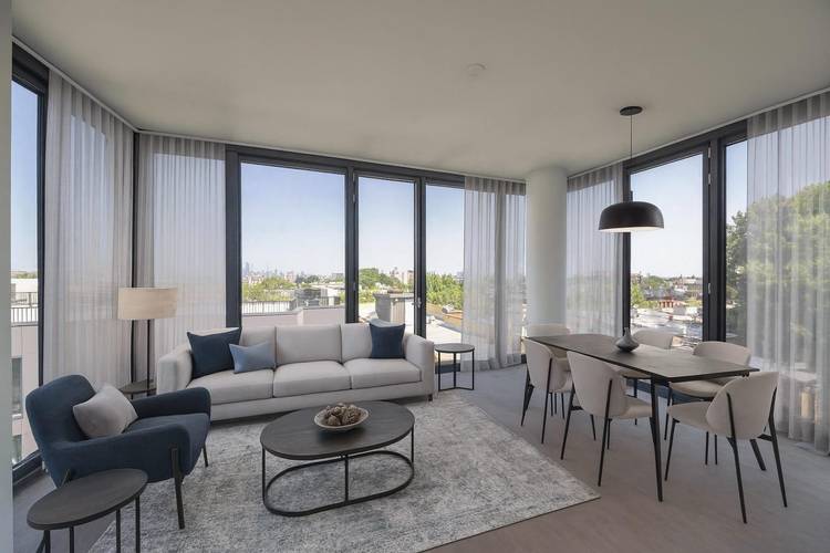 12 Halsey Street Boutique Luxury in Historic Bed StuyResidence PH119 is a thoughtfully designed 2 bedroom, 2 bathroom penthouse offering an ideal balance of space, functionality, and indoor outdoor living.