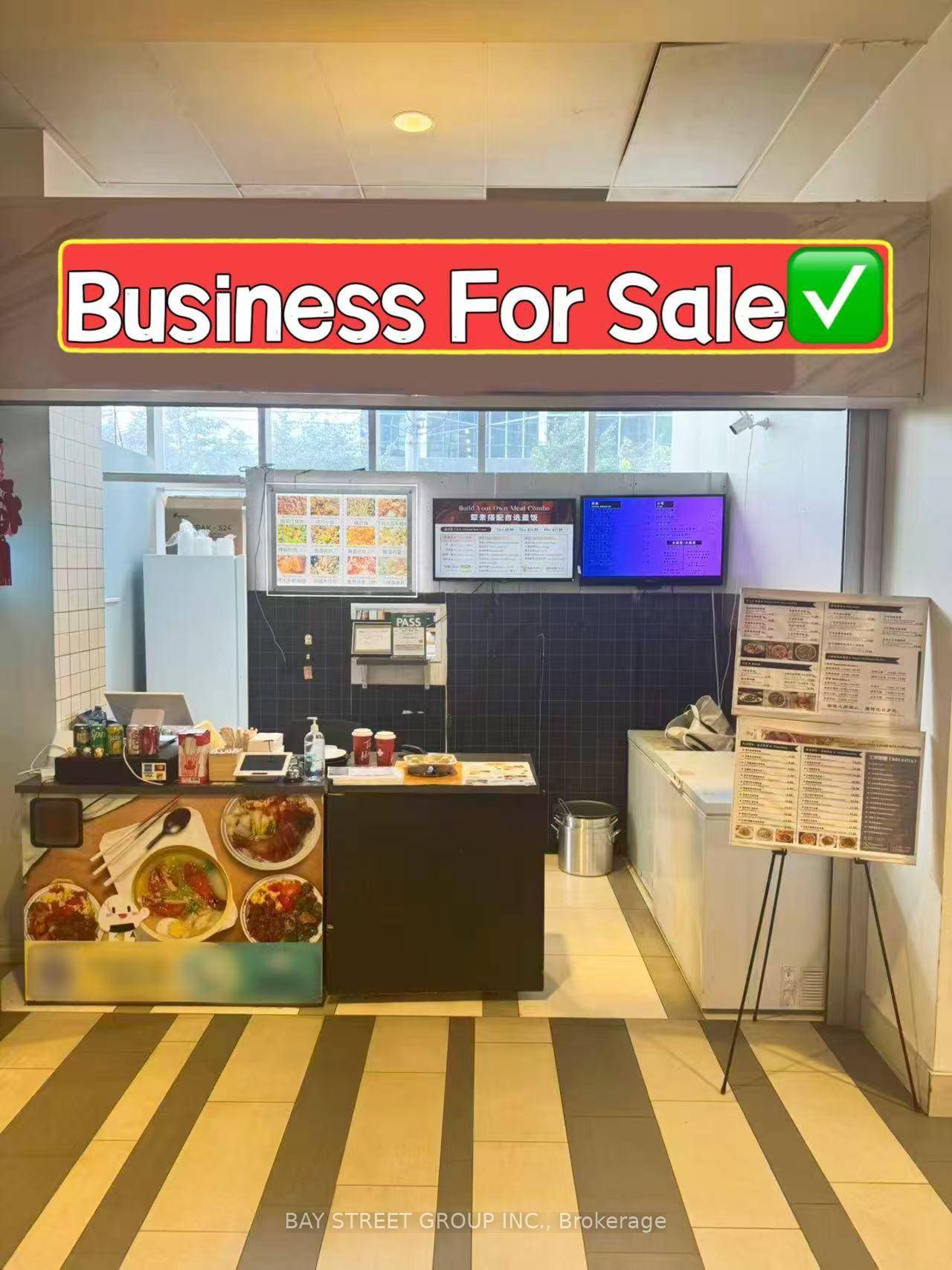 Location ! Location ! Food Court Business At Yonge amp ; Sheppard Ground Floor Street Exposure Corner Unit.
