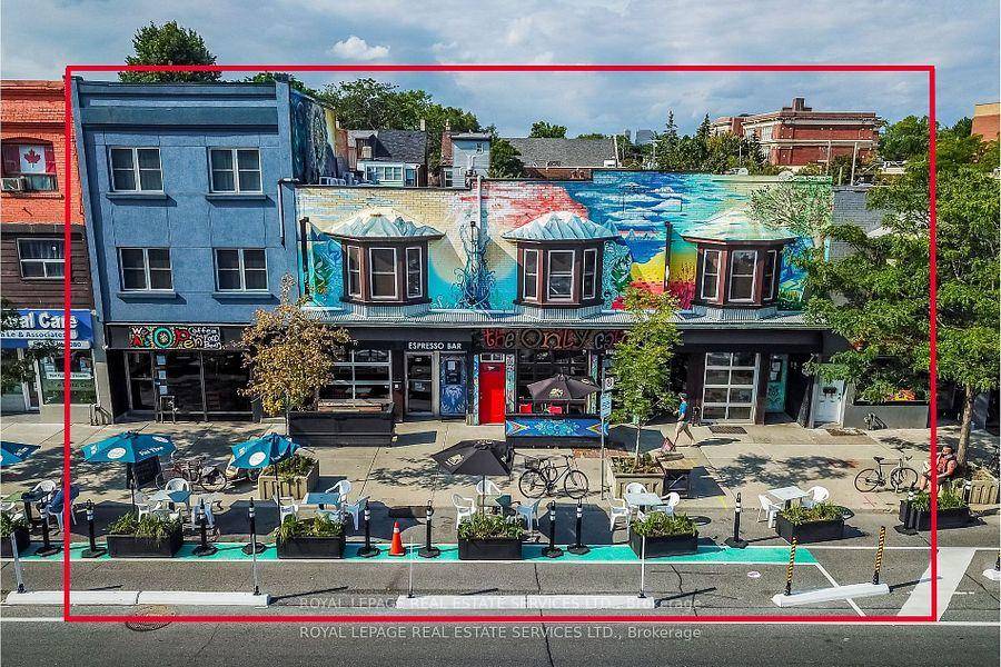 Over 70 feet frontage on the Danforth, adjacent to Greek Town.