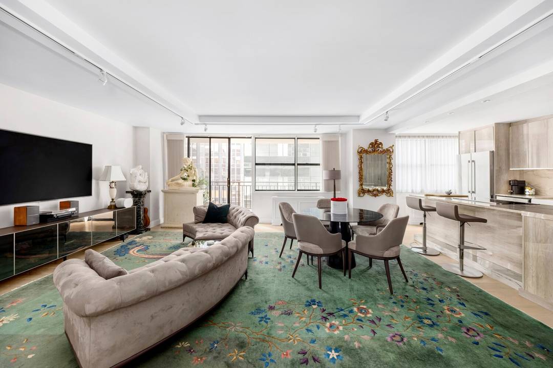 Introducing a brand new, meticulously renovated, and elegantly proportioned two bedroom, two and a half bathroom high floor residence at Le Premiere, 112 West 56th Street.