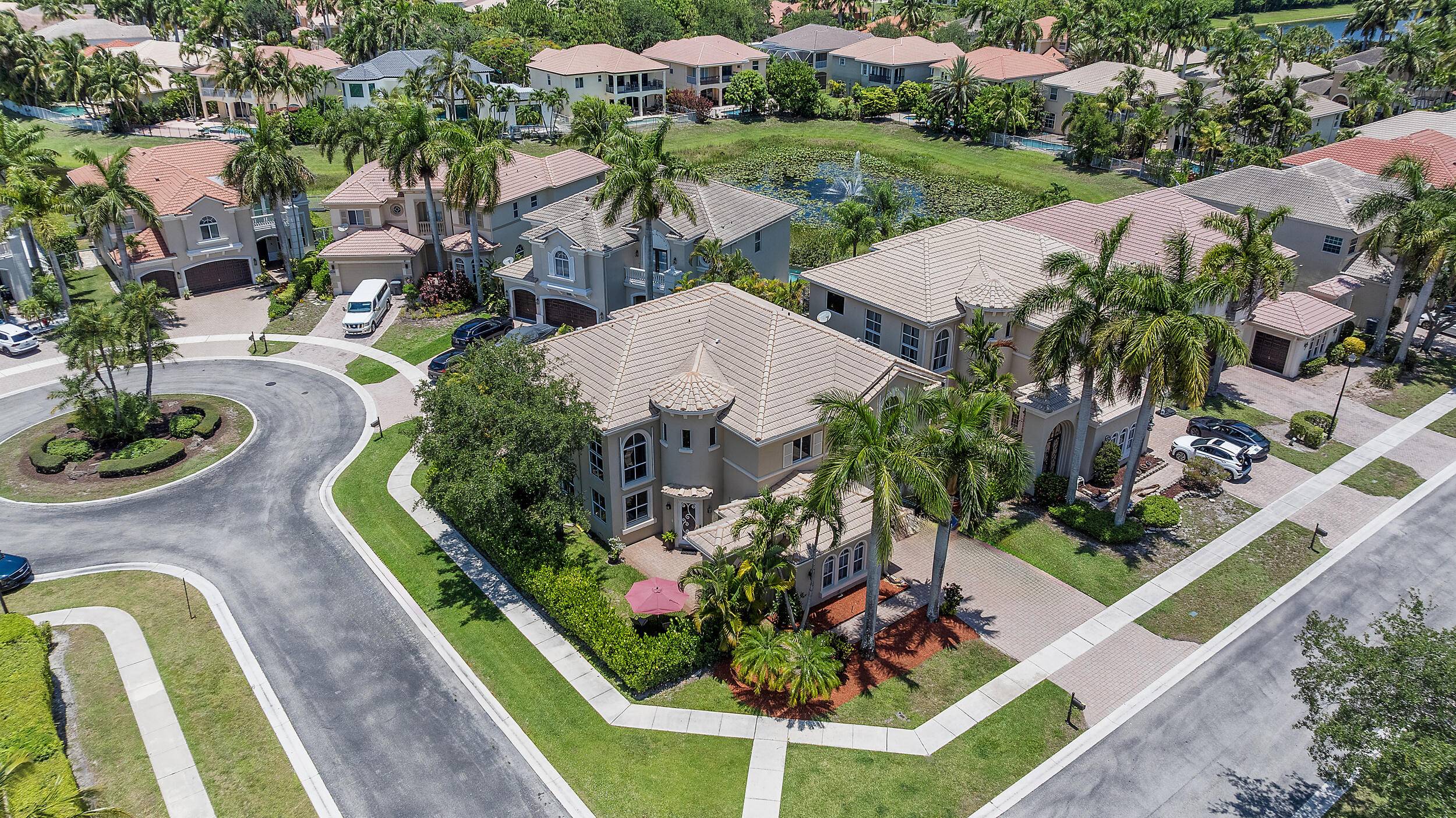 Rarely available in the prestigious gated community of Palma Vista, this expansive Mediterranean style five bedroom, four and a half bath estate sits on a prime corner lot and offers ...