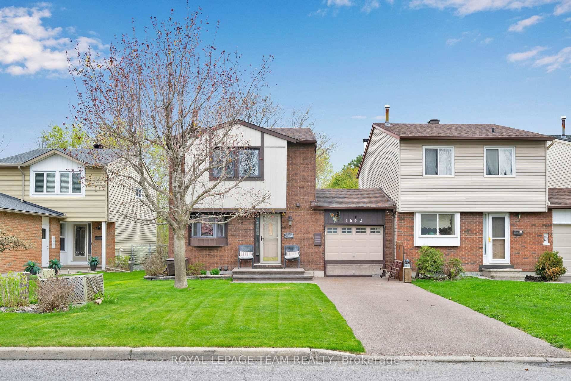 Welcome to 1642 Lafrance Drive, a beautifully maintained freehold home in a peaceful Orle ans neighbourhood with NO REAR neighbours !