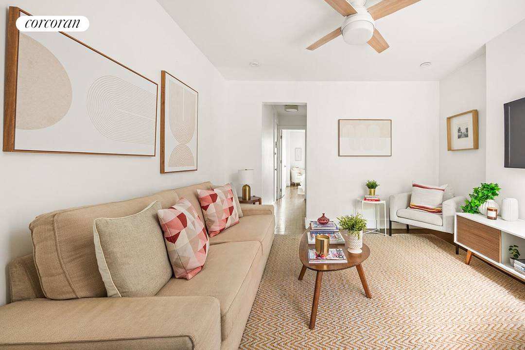 Welcome to 443 Hicks Street 2E, a lovely, renovated one bedroom CONDO in the historic Cobble Hill Towers.