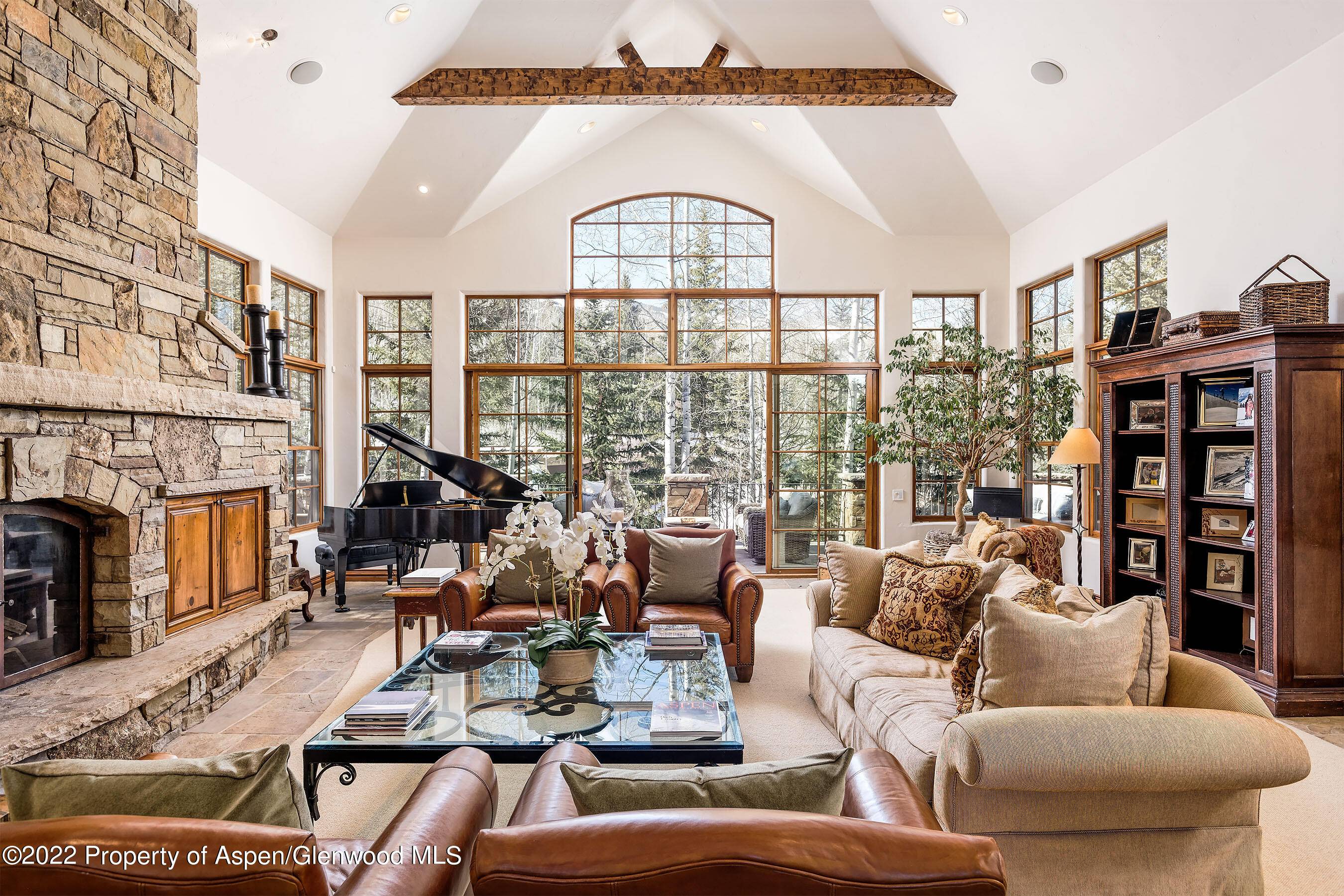 This five bedroom, seven bathroom, ski in, ski out property is perfect for your summer or winter escape to Colorado.
