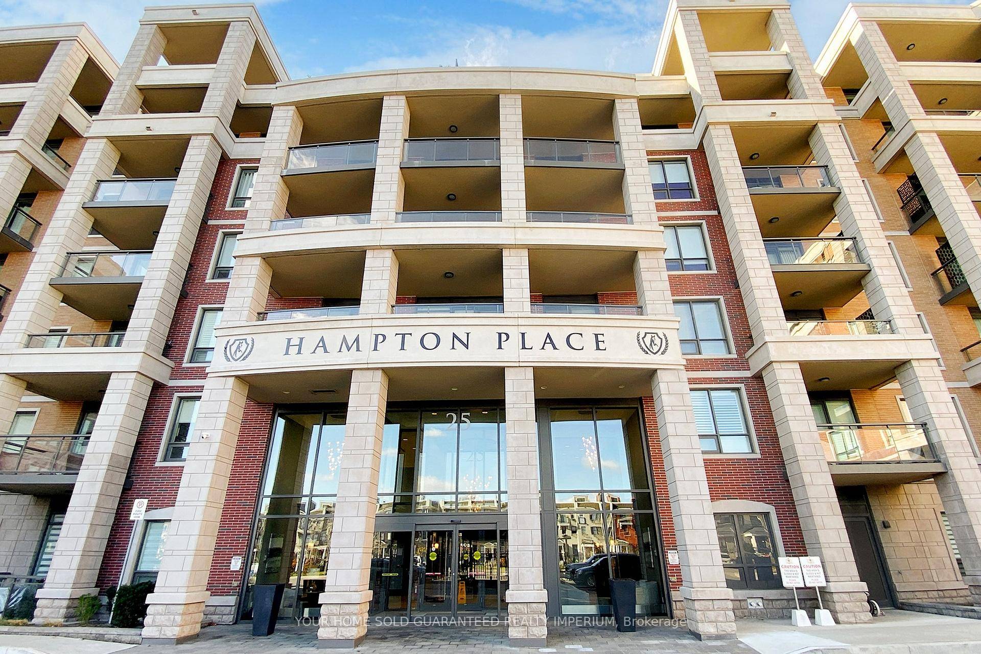 Welcome to this Bright, South Facing Suite At The Luxury Condos Of The Hampton Place.
