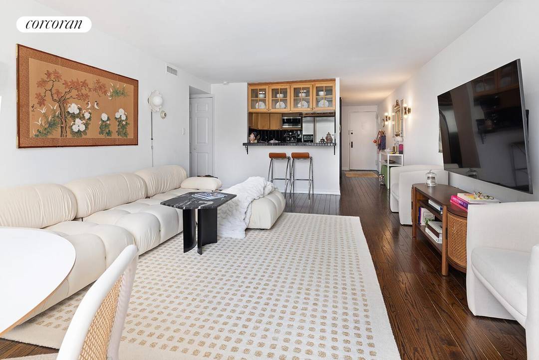 Bright and spacious one bedroom in one of the Upper West Side's most architecturally significant full service condominiums.
