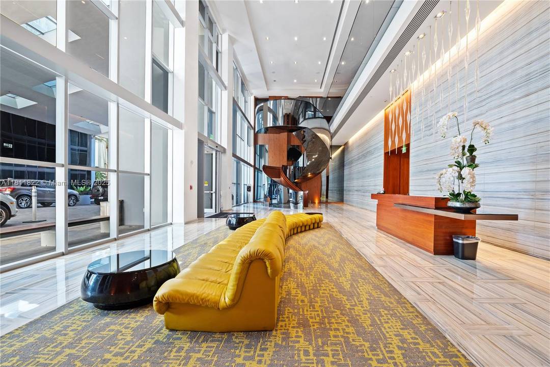 Stunning 2 bed, 2. 5 bath corner unit at Brickell House, a 46 story landmark designed by Sieger Suarez.