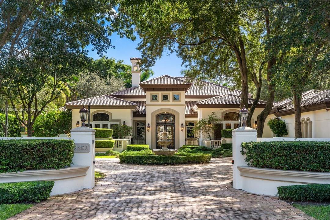 Elegant Mediterranean estate nestled in the heart of Pinecrest on a magnificent 47, 916 sq ft lot, offering 5, 992 sq ft of refined living space.