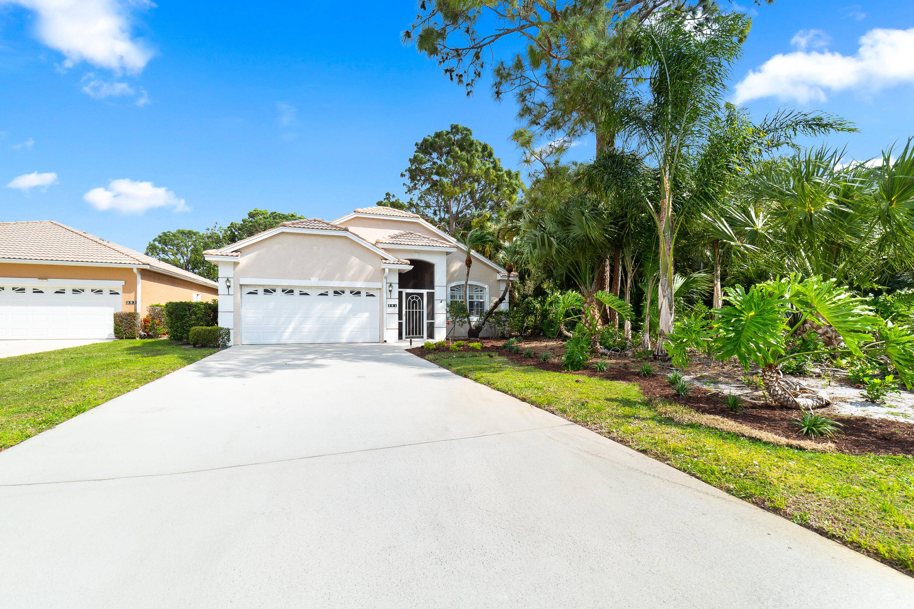This charming single family home offers two bedrooms, two bathrooms, a den, and a two car garage.